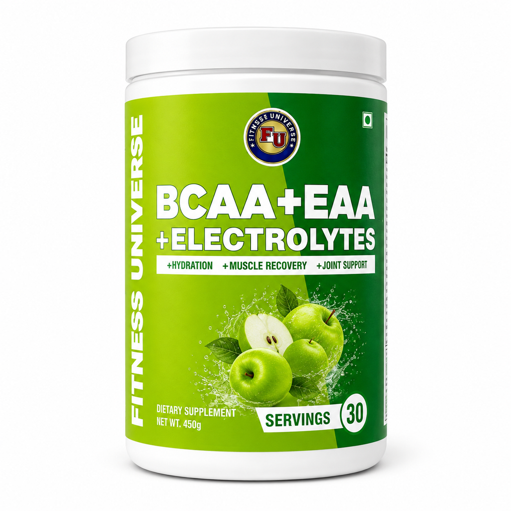 Fitness Universe® BCAA + EAA + Electrolyte Green Apple 450g