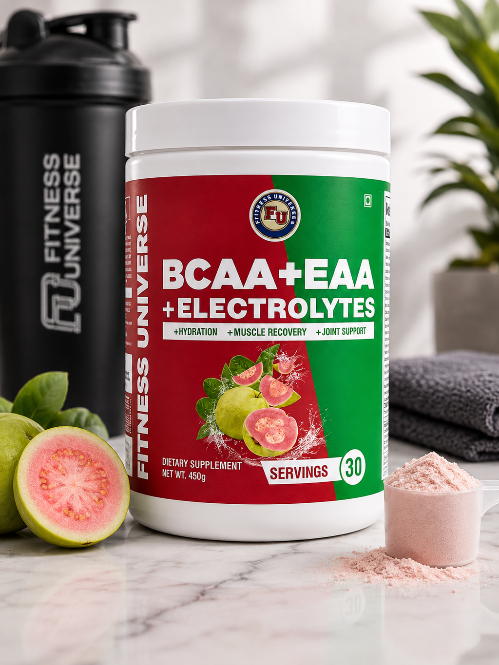 Fitness Universe® BCAA + EAA + Electrolyte Guava 450g