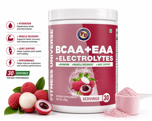Fitness Universe® BCAA + EAA + Electrolyte Lychee 450g