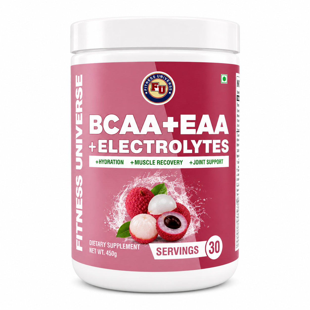 Fitness Universe® BCAA + EAA + Electrolyte Lychee 450g