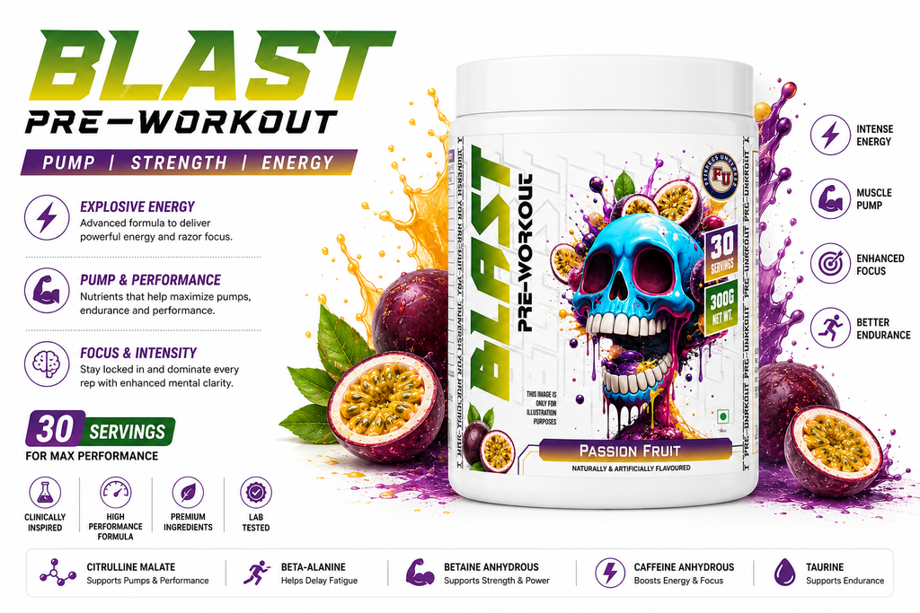 Fitness Universe® Blast Preworkout Passion Fruit 300g
