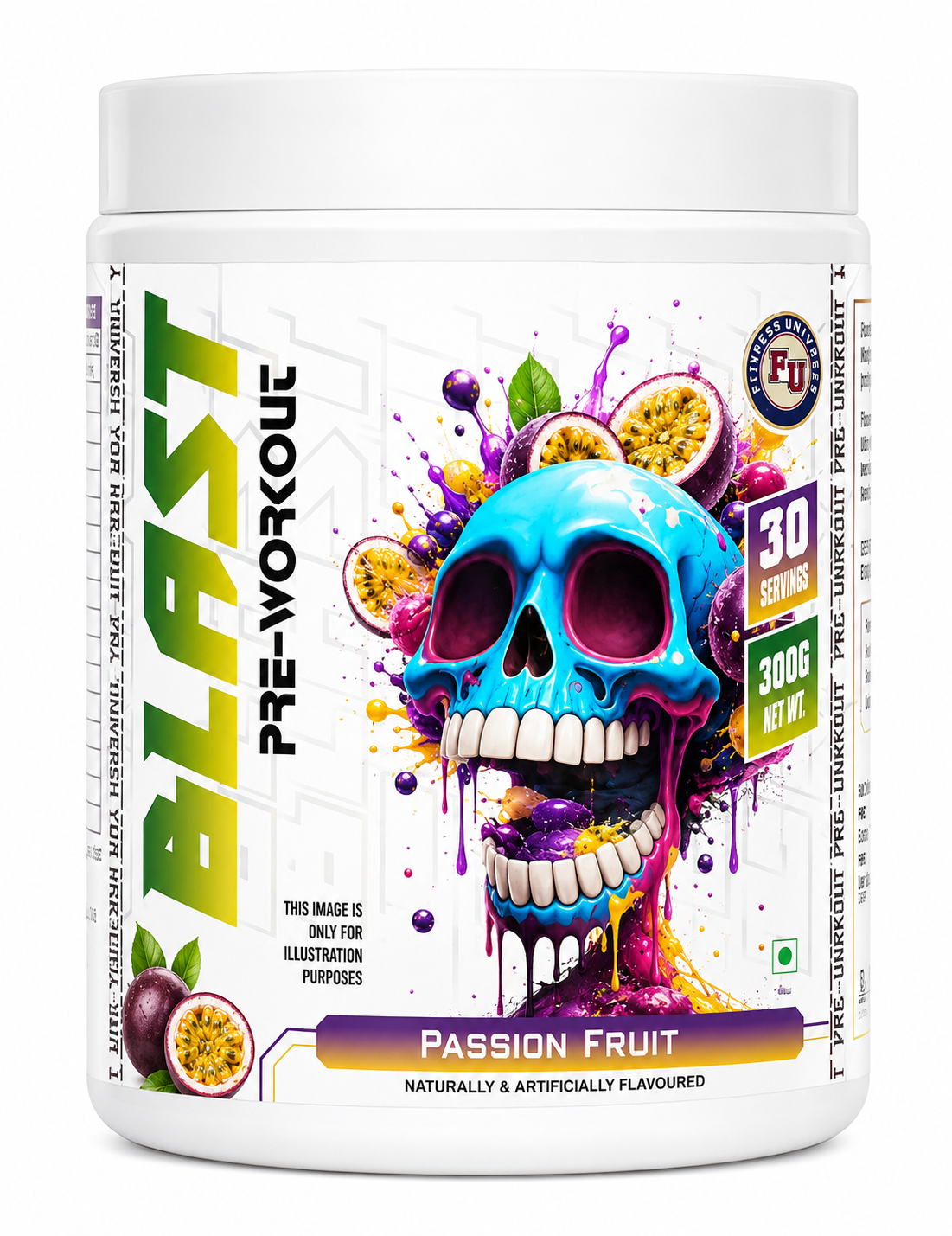 Fitness Universe® Blast Preworkout Passion Fruit 300g